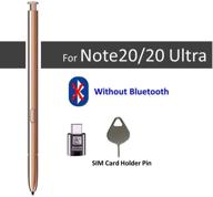 🖊️ samsung galaxy note 20 pen replacement stylus s pen - bronze (no bluetooth) + type-c adapter + tips/nibs + eject pin: buy now! logo