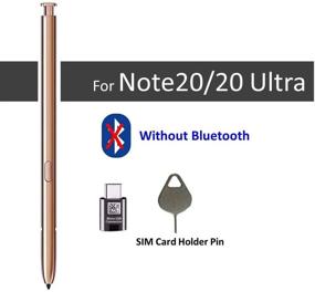 img 2 attached to 🖊️ Samsung Galaxy Note 20 Pen Replacement Stylus S Pen - Bronze (NO Bluetooth) + Type-C Adapter + Tips/Nibs + Eject Pin: Buy Now!