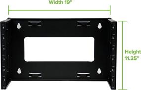 img 2 attached to 🔌 NavePoint Extendable Network Equipment Rack - 6U Wall Mount Bracket with Threaded Standard 19 Inch