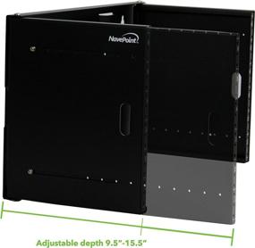 img 3 attached to 🔌 NavePoint Extendable Network Equipment Rack - 6U Wall Mount Bracket with Threaded Standard 19 Inch