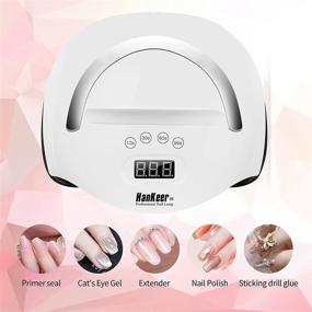 img 2 attached to 💅 HanKeer Gel LED Nail Dryer: A Professional Gel Nail Light with 4 Timers and Portable Handle for Faster Gel Polish Drying