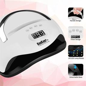 img 3 attached to 💅 HanKeer Gel LED Nail Dryer: A Professional Gel Nail Light with 4 Timers and Portable Handle for Faster Gel Polish Drying