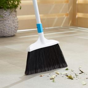 img 1 attached to Blue and White Heavy-Duty Broom by Amazon Basics