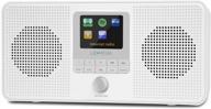 lemega ir4s: wifi internet radio with fm, spotify connect, bluetooth speaker, and dual alarms clock - white finish logo