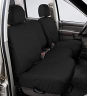 polycotton seatsaver front row custom fit seat cover (charcoal) for cadillac/chevrolet/gmc models - covercraft ss2427pcch logo