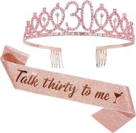 junyruny 30th birthday sash tiara логотип