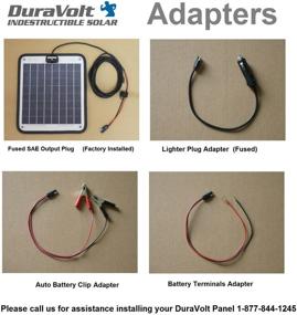 img 3 attached to DuraVolt 8.3 Watt Marine Solar Panel Battery Charger - Efficient and Reliable Charging Solution
