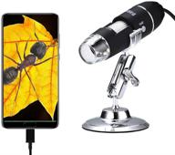 oxbird50x-2000x hd usb microscope for adults - digital microscope for android phones (non-ios iphone), mac & windows 7/8/10 compatible logo