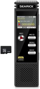 img 4 attached to 🎙️ Searick 48GB Voice Recorder: 3343 Hour Portable Voice Activated Recorder with MP3 Player, USB Charge, Variable Speed, and Password Protection – Upgraded Mini Digital Tape Recorder for Lectures and Meetings
