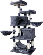 🐱 negtte cat tree cat tower for indoor cats: multi-level condo with scratching posts & perches- ideal for large cats logo