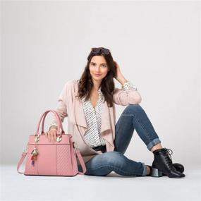 img 3 attached to Stylish Satchel Leather Shoulder Handbags & Wallets for Women - Fashion must-haves!