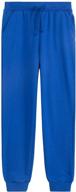 👖 unacoo kids fleece sweatpants for boys and girls - active jogger pants (ages 3-12 years) logo