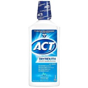 img 1 attached to 🌿 ACT Soothing Mint Dry Mouth Anticavity Fluoride Mouthwash 33.8 oz - Pack of 3