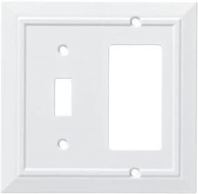 img 4 attached to 🏢 Enhance Your Home Décor with Franklin Brass W35246-PW-C Classic Architecture Switch Plate in White