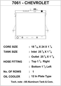 img 1 attached to CSF 7061 High Performance Radiator