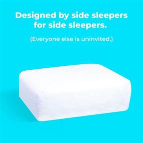 img 1 attached to 🛌 Подушка Cube Pro: Бестселлер для бокового сна для максимального комфорта, охлаждающая пена для памяти поддерживает шею и облегчает боль - доступна в размере King, Queen, Twin - 12x24x5