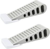 🚪 amtilope heavy duty door stopper rubber wedge - works on all floors and carpets - 2 pack логотип