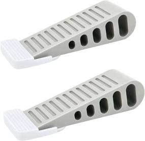 img 4 attached to 🚪 Amtilope Heavy Duty Door Stopper Rubber Wedge - Works on All Floors and Carpets - 2 Pack