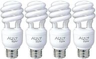 💡 pack of 4 alzo 15w joyous light cfl bulbs - full spectrum, 5500k, 750 lumens, 120v logo