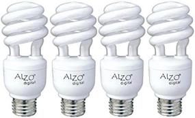 img 4 attached to 💡 Pack of 4 ALZO 15W Joyous Light CFL Bulbs - Full Spectrum, 5500K, 750 Lumens, 120V