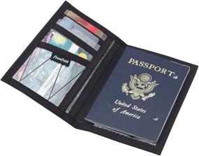 img 1 attached to Flowfold Navigator Passport Holder Lightweight Travel Accessories