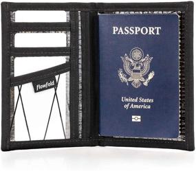 img 2 attached to Flowfold Navigator Passport Holder Lightweight Travel Accessories