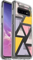 чехол otterbox galaxy s10 clear case ❤️ - love triangle - розничная упаковка, серия symmetry логотип