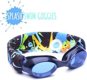 img 2 attached to SPLASH SWIM GOGGLES - Cosmo - Comfortable, Stylish, Enjoyable - Fits both Kids & Adults - Hair-Friendly Design - User-Friendly - Enhanced Visibility Anti-Fog Lenses - NEW PATENT PENDING INNOVATION