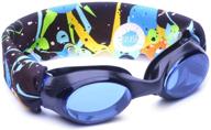 splash swim goggles - cosmo - comfortable, stylish, enjoyable - fits both kids & adults - hair-friendly design - user-friendly - enhanced visibility anti-fog lenses - new patent pending innovation logo