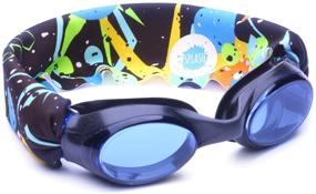 img 4 attached to SPLASH SWIM GOGGLES - Cosmo - Comfortable, Stylish, Enjoyable - Fits both Kids & Adults - Hair-Friendly Design - User-Friendly - Enhanced Visibility Anti-Fog Lenses - NEW PATENT PENDING INNOVATION