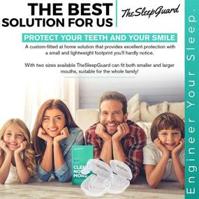 img 2 attached to TheSleepGuard Защита для рта: Набор из 4 штук | Лучшие ночные защитные щитки от скрежетания зубов, TMJ и стискивания | Для взрослых и детей