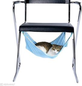 img 3 attached to 🐱 Summer Breathable Mesh Winnsty Cat Hammock Bed, Under Chair Cradle Crib for Small Animals