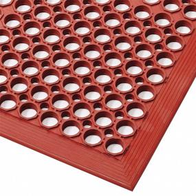 img 1 attached to 🧼 Enhanced Comfort & Hygiene: NoTrax Sanitop Anti-Fatigue Drainage Mat with Added Thickness