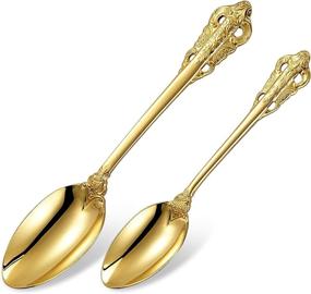 img 2 attached to 🍽️ Exquisite KEAWELL Gorgeous Gold Plated Flatware: Elevate Your Dining Experience!