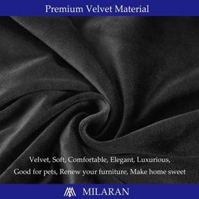 img 1 attached to Milaran Velvet Stretch Parsons Slipcover