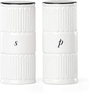 🧂 chic kate spade york avenue salt and pepper shakers - modern white design, 0.55 lb logo