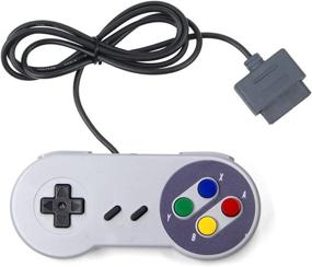 img 2 attached to 🎮 Veanic 2-Pack Replacement SNES Gamepad Controllers - Compatible with 7 Pin Connector