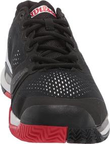 img 3 attached to Wilson Pickleball Black White Infrared Men's Shoes for Athletic