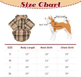 img 3 attached to 🐾 Plaid Dog Shirt | Cute Puppy Polo T-Shirt | Soft Pet Clothes for Small Medium Large Dogs