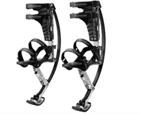 img 4 attached to Skyrunner Iconiciris Kids/Youth Kangaroo Shoes Jumping Stilts Fitness Exercise (66-110lbs/30~50kg), Black