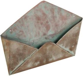 img 2 attached to 📭 Copper Patina Metal Envelope by BCI Crafts - 9 inches X 10 inches