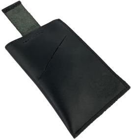 img 2 attached to 👜 Hide Drink Leather Handmade Charcoal: Stylish and Practical Accessory for Everyday Use