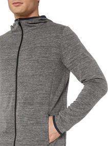 img 2 attached to Amazon Essentials Performance Full Zip Heather Men's Clothing