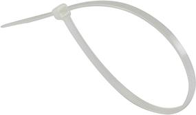 img 1 attached to GTSE 14” White/Clear Zip Ties, 100 Pack – Strong 50lb Strength, UV Resistant Long Nylon Cable Ties, Self-Locking 14 Inch Tie Wraps