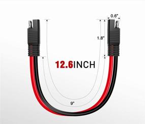 img 2 attached to 🔌 Соединение проводов с помощью кабеля с быстрым отсоединением, 12-й меры (12 gauge), 2-контактный разъем SAE для соединения кабеля с приводной головкой.