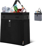 🚗 мусорный пакет daygos для автомобиля: водонепроницаемый подвесной мусорный бак с противоизливным покрытием - организуйте свой автомобиль с милым черным мусорным баком! логотип