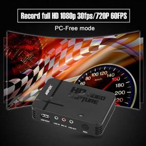 img 3 attached to AGPtEK HD Game Capture: Capture Videos in 1080P HDMI/YPBPR, Record Xbox 360&amp;One/ PS3 PS4, Support Mic In - HDMI and YpbPr Input Recorder