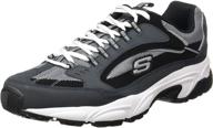 👟 skechers men's stamina cutback charcoal shoes for men - enhanced seo logo