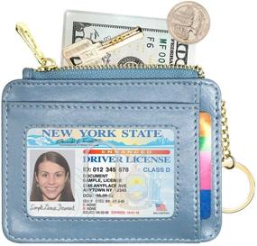 img 2 attached to Padike Ladies' Credit Card Holder Keychain for Women