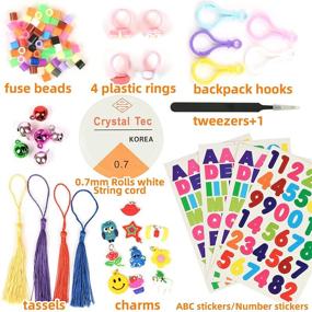 img 1 attached to BLUESNOW 3000+ pcs Pony Beads Bulk Kit for Bracelets - Rainbow Letter Beads for Jewelry Making Craft Kits